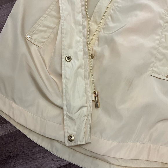 Via Spiga Women’s Mock Neck Plain Long Sleeve Raincoat Sz Extra Small In Yellow - Picture 16 of 16